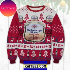 Weltenburger Kloster Asam Bock 3D Christmas Ugly  Sweater
