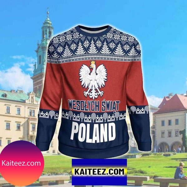 Wesolych Swiat Poland 3d All Over Print Christmas Ugly Sweater