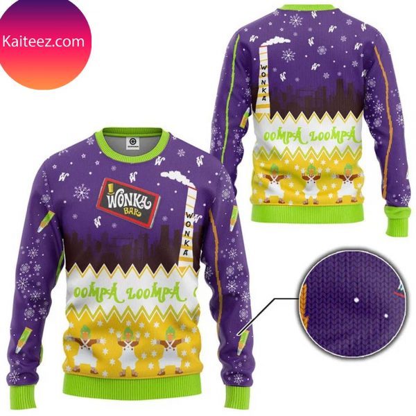 Willy Wonka &amp The Chocolate Factory Christmas Ugly Sweater