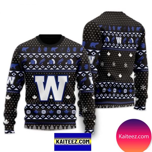 Winnipeg Blue Bombers Christmas Ugly Sweater