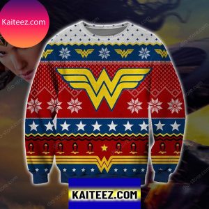 Wonder Woman 3d All Over Printed Christmas Ugly  Sweater