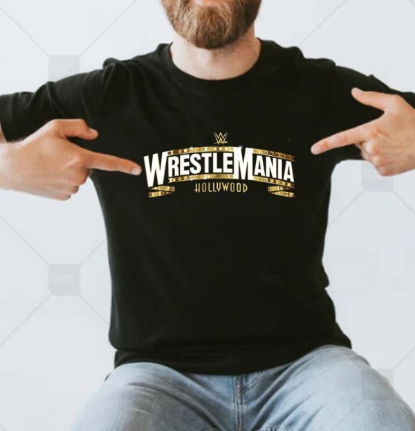 WrestleMania Hollywood 2023 Logo Unisex T-shirt