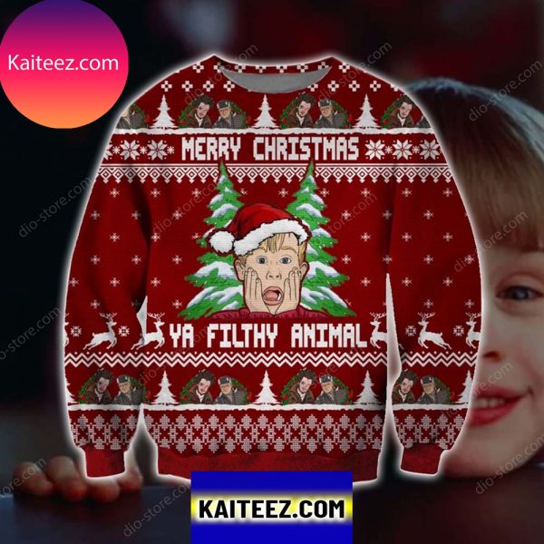 Ya Filthy Animal 3d All Over Printed Christmas Sweater