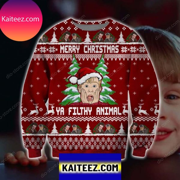 Ya Filthy Animal 3d All Over Printed Christmas Ugly  Sweater