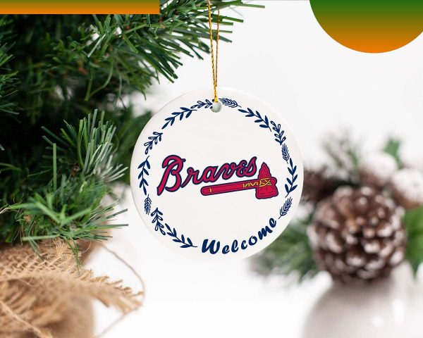2022 Atlanta Braves  World Series Champions Christmas Ornament