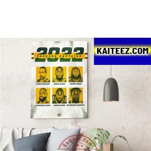 2022 Green Bay Packers Captains Decorations Poster Canvas