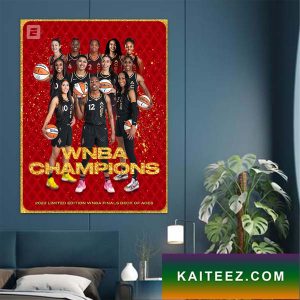 2022 Limited Edition WNBA Finals Deck Of Aces WNBA Champions Poster Canvas