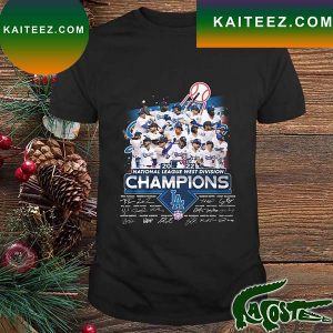 2022 National League West Division Champions Los Angeles Dodgers Signatures T-Shirt