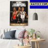 2022 WNBA Champions Are The Las Vegas Aces Art Decor Poster Canvas