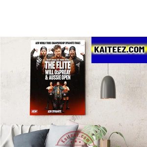 AEW Dynamite Kenny Omega and Young Bucks The Elite vs Will Ospreay and Aussie Open ArtDecor Poster Canvas