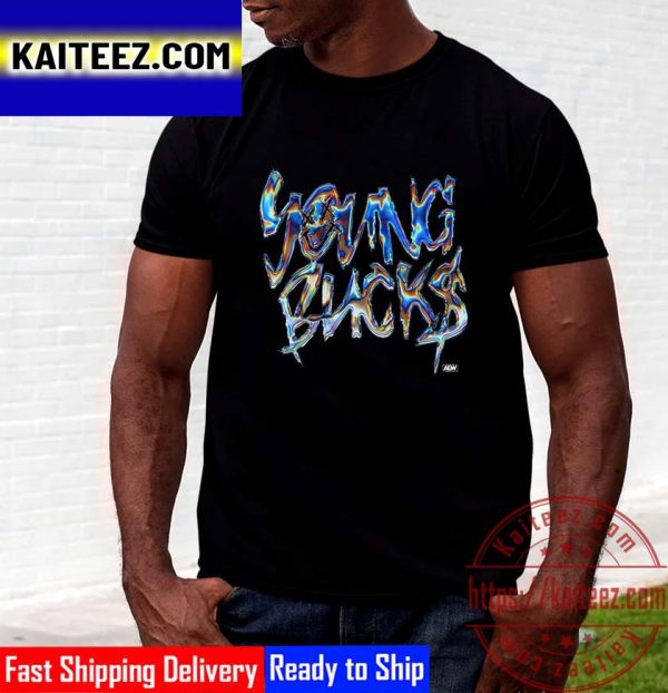 AEW Young Bucks Iridescent Smile Vintage T-Shirt
