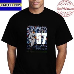 Aaron Judge 57 Home Runs For New York Yankees MLB Vintage T-Shirt