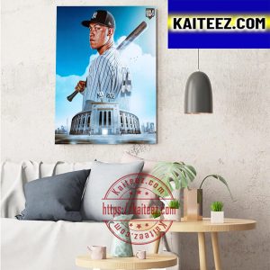 Aaron Judge Hits His 60th Home Run With New York Yankees In MLB Art Decor Poster Canvas