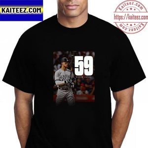 Aaron Judge Of New York Yankees MLB 59 Home Runs Vintage T-Shirt