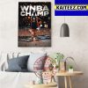 Becky Hammon Coach Las Vegas Aces Champs 2022 WNBA Champions Art Decor Poster Canvas