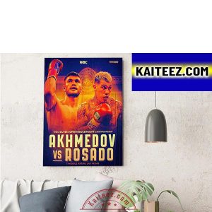 Akhmedov Vs Rosado In WBC Silver Super Middleweight Championship Decorations Poster Canvas