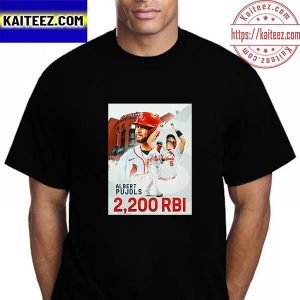 Albert Pujols 2200 RBI In St Louis Cardinals MLB Vintage T-Shirt