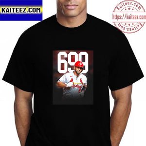 Albert Pujols 5 St Louis Cardinals 699 Career Home Runs Vintage T-Shirt