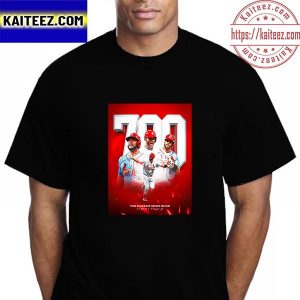 Albert Pujols 700 Career Home Runs In MLB History Vintage T-Shirt