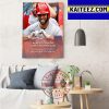 Albert Pujols 700 Career Home Runs In MLB History Decorations Poster Canvas