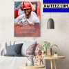 Albert Pujols The 699 Home Run Club Decorations Poster Canvas