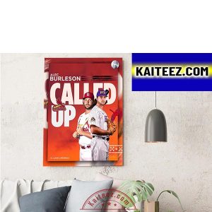 Alec Burleson Called Up St Louis Cardinals Decorations Poster Canvas
