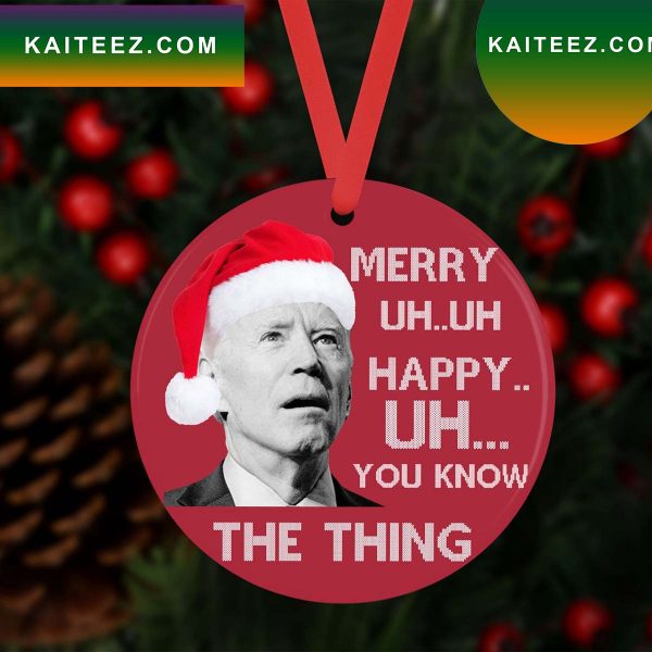 Anti Joe Biden Funny Christmas Hilarious Gift Idea For Republicans Ornament