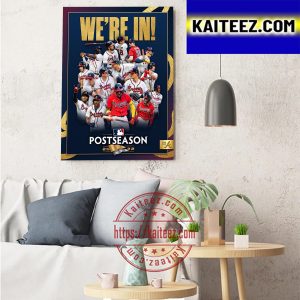 Atlanta Braves Clinched MLB Postseason 2022 Art Decor Poster Canvas