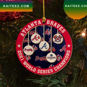 Atlanta Braves Mlb World Series Champions 2022 Christmas Decor Ornament