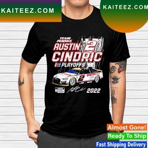 Austin Cindric Team Penske Black NASCAR Cup Series Playoffs T-shirt