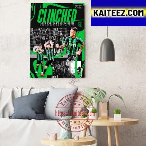 Austin FC Clinched 2022 Audi MLS Cup Playoffs Decorations Poster Canvas