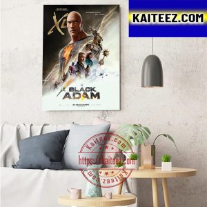 Black Adam New Poster Movie Of DC Comics Art Decor Poster Canvas