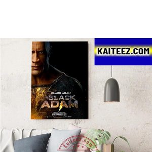 Black Adam The Rock In DC Comics Black Adam New Poster Movie Decorations Poster Canvas