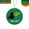 Black Cat Witches Hat Pumpkin Moon Christmas Halloween Tree Decor Gift Friends Ornament
