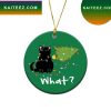 Black Cat Halloween Ceramic Decorative Ornament