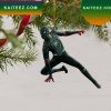 Black Spiderman climbing Christmas tree Christmas Ornament