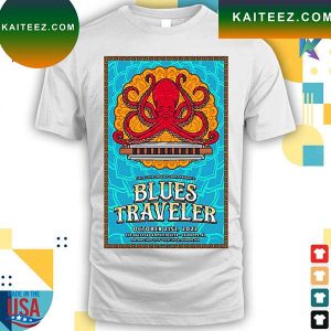 Blues traveler fairhope 22 halstead amphitheater warren show event poster T-shirt