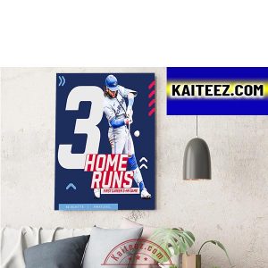 Bo Bichette 3 Home Runs First Career 3 HR Game For Toronto Blue Jays Decorations Poster Canvas