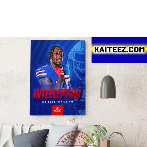 Boogie Basham Interception Buffalo Bills NFL Decorations Poster Canvas