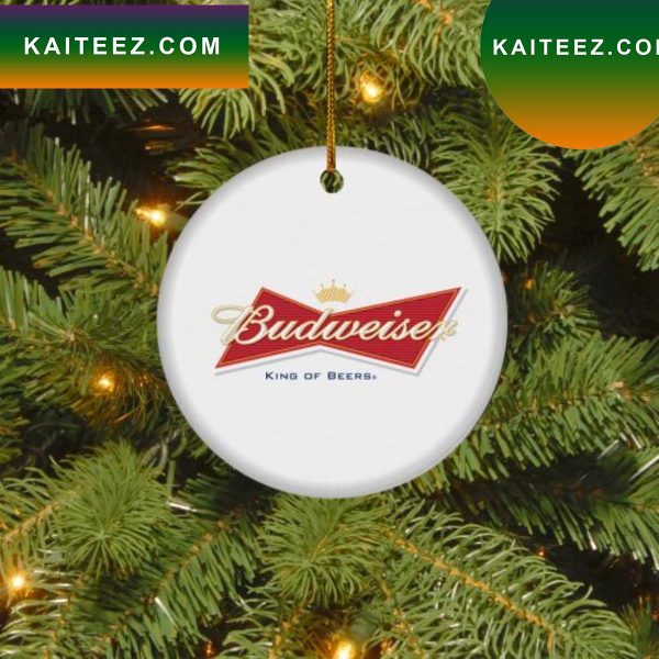 Budweiser King Of Beers Christmas Circle Ornament