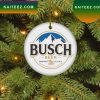 Busch Light Brewed in USA Christmas Circle Ornament