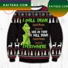 COORS LIGHT GRINCH CHRISTMAS UGLY SWEATER