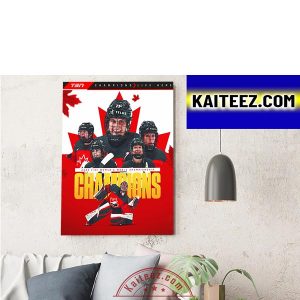 Canada 2022 IIHF Women’s World Champions ArtDecor Poster Canvas
