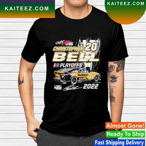 Christopher Bell Joe Gibbs Racing Team Collection Black 2022 NASCAR Cup Series Playoffs T-shirt