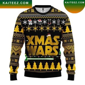 Citybarks Xmas Yellow Star Wars Christmas Ugly Sweater