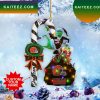 Cincinnati Bengals NFL Custom Name Grinch Candy Cane Grinch Decorations Outdoor Ornament