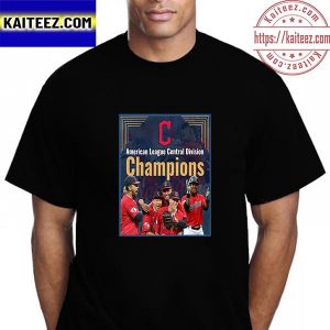 Cleveland Guardians 2022 American League Central Division Champions Vintage T-Shirt