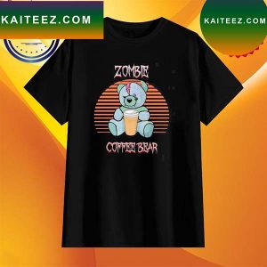 Coffee Green Zombie Bear Vintage Halloween New T-Shirt
