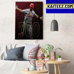 Congratulations Albert Pujols 700 Career Home Runs In MLB Decorations Poster Canvas