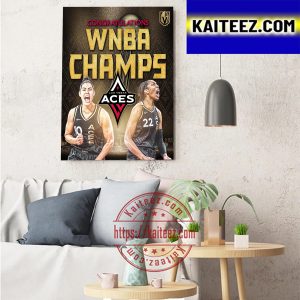 Congratulations WNBA Champs 2022 Are The Las Vegas Aces Art Decor Poster Canvas
